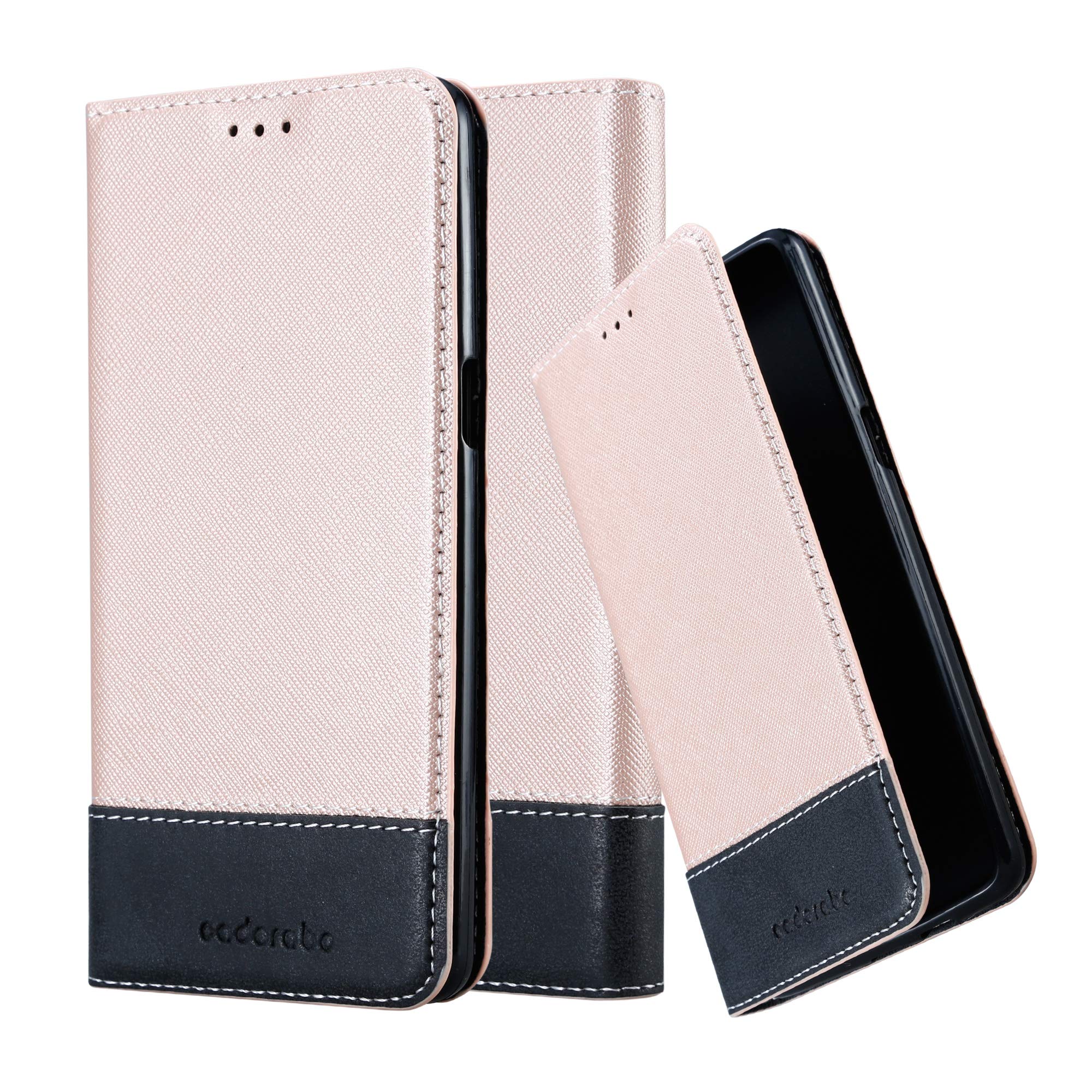 Cadorabo Leder-Hülle Für OnePlus 5 - Flip-Cover Mit Standfunktion, Kartenfach & Magnetverschluss (braun)