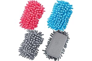 4 Pieces Microfiber Shag Dry Erase Board Eraser