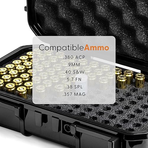 Miniatura 3 de Evergreen 56 American Flag 100 - Estuche de almacenamiento redondo con cierre de bala seguro para viajeespecífico milimpermeable hecho en Estados