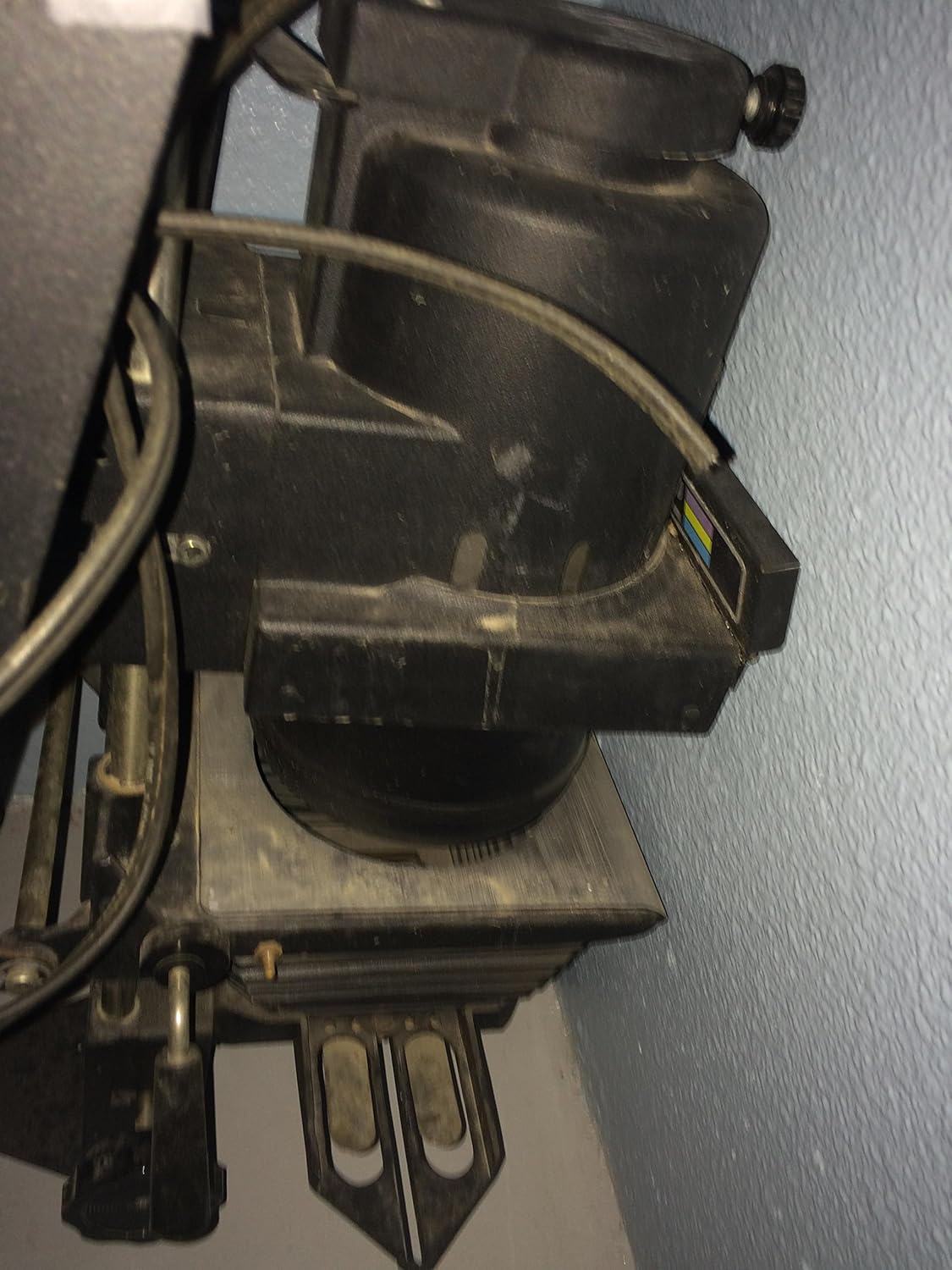 Side view of the Beseler 23c II enlarger head, showing the light source housing and cooling vents.