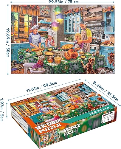 Miniatura 2 de Tektalk Rompecabezas para adultos de 1000 piezas, rompecabezas de 1000 piezas para adultos y niños como juegos educativos, entretenimiento familiar