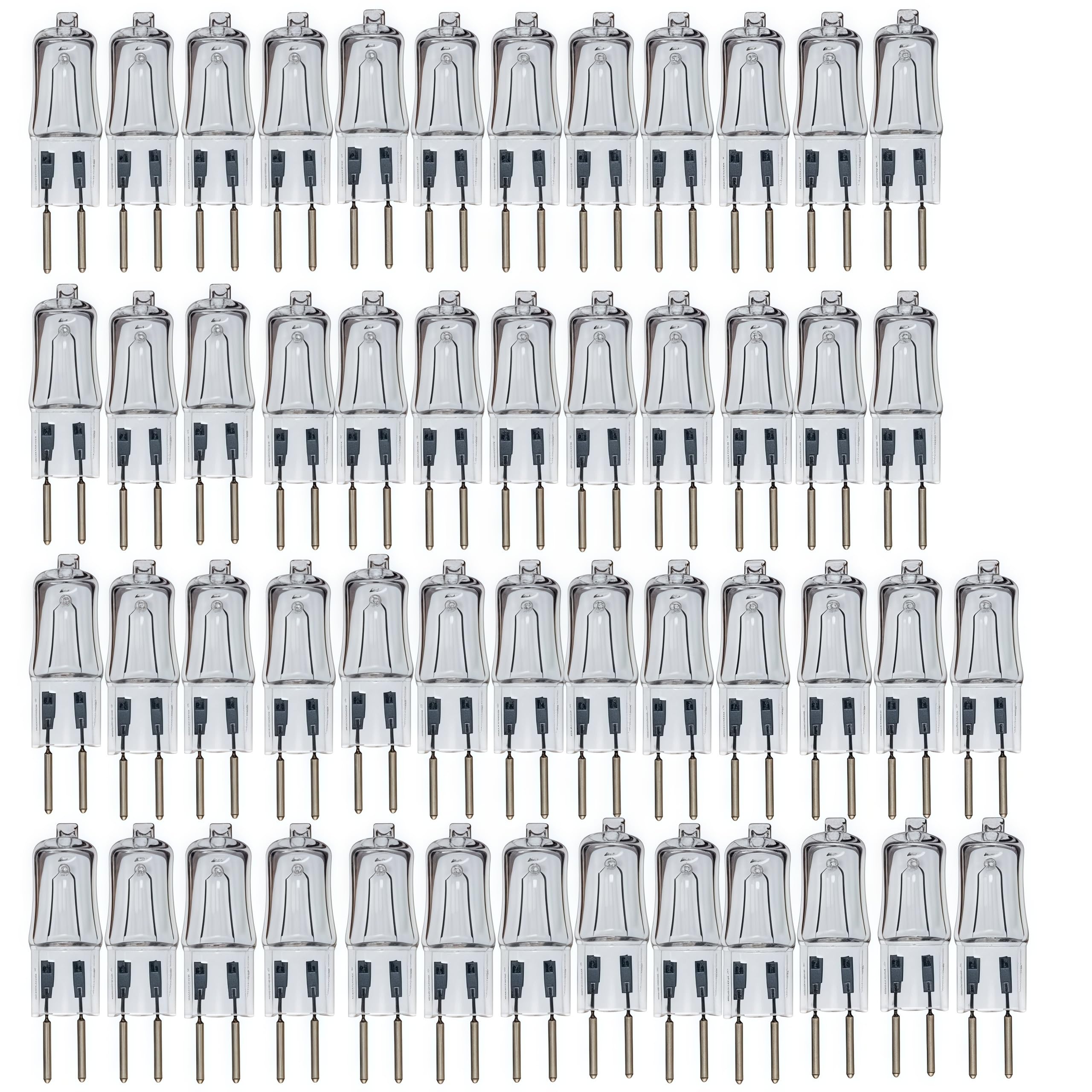 G 5.3 Halogenlampen G 5.3 Kapsel Halogenlampe 220v 100W Warm Weiß Klar Dimmbare Halogen Glühbirnen (50 Stück)(50 Stück)(50PC/50W)