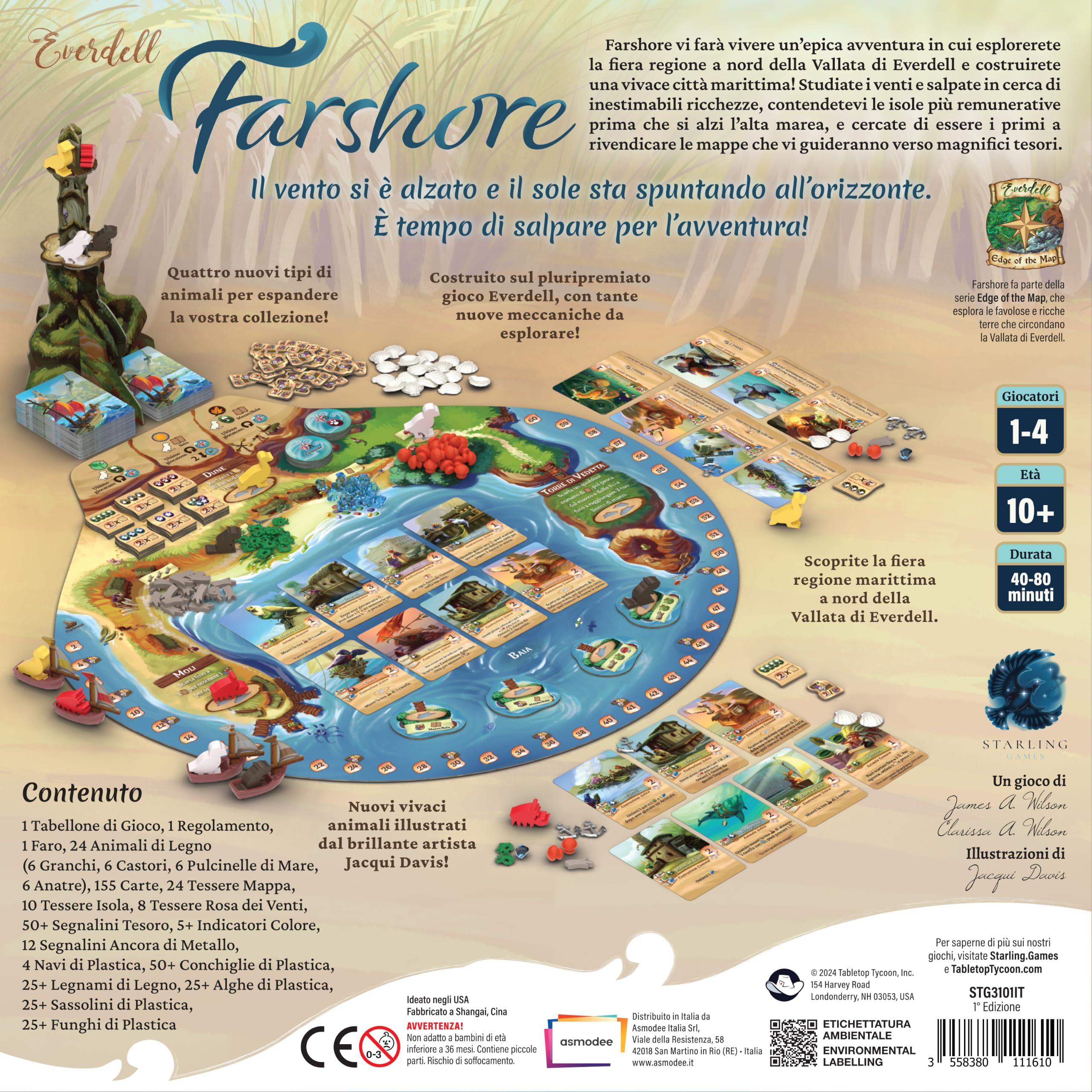 Asmodee Everdell Farshore, Gioco da Tavolo, 1-4 Giocatori, 10+ Anni, Edizione in Italiano