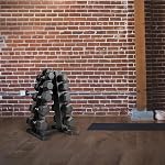 CAP Rubber Coated Dumbbell Weight Set with Vertical Rack | 100 lb, 150 lb, and 210 lb Options