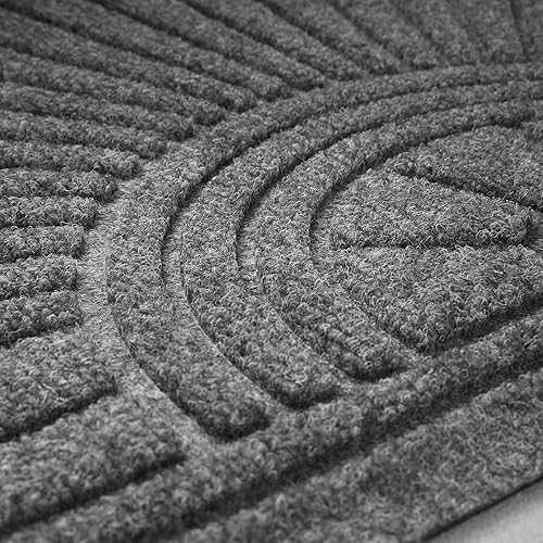 Miniatura 2 de Consolidated Plastics Majestic - Tapete de entrada de media luna con parte trasera de goma antideslizante, absorbe el agua, alfombra de entrada