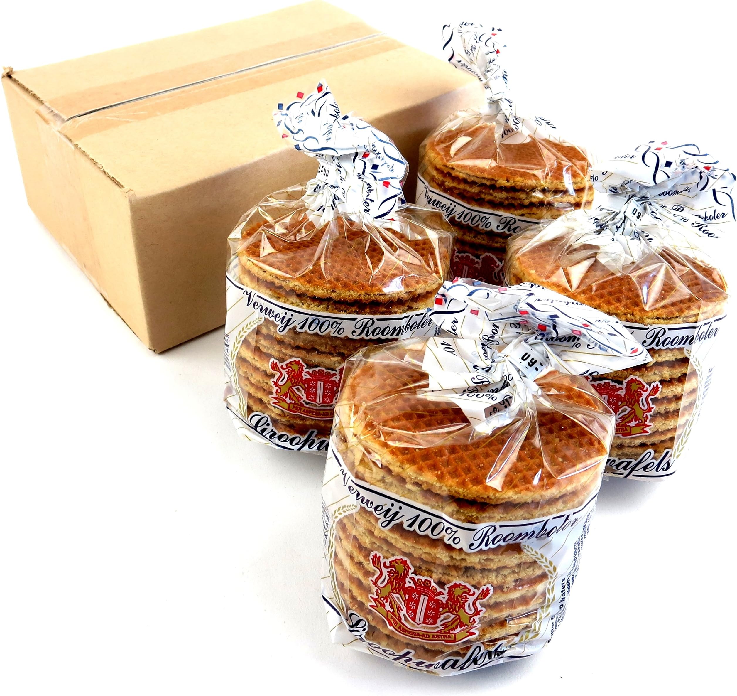 40 count 100% Butter Syrupwafers (Stroopwafels 100% Butter) In Frustration Free Packaging