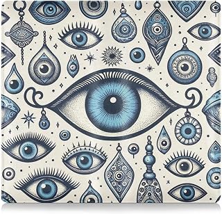 Car Registration and Insurance Holder Blue-greece-evil-eye Car Document Organizer Vehicle Glove Box Organizer for Driver's License