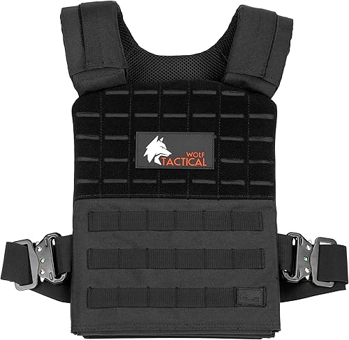 WOLF TACTICAL Chaleco con Peso de Liberación Rápida para Hombres, Chaleco de Entrenamiento, Chalecos de Peso para Entrenamiento de Fuerza, Chaleco