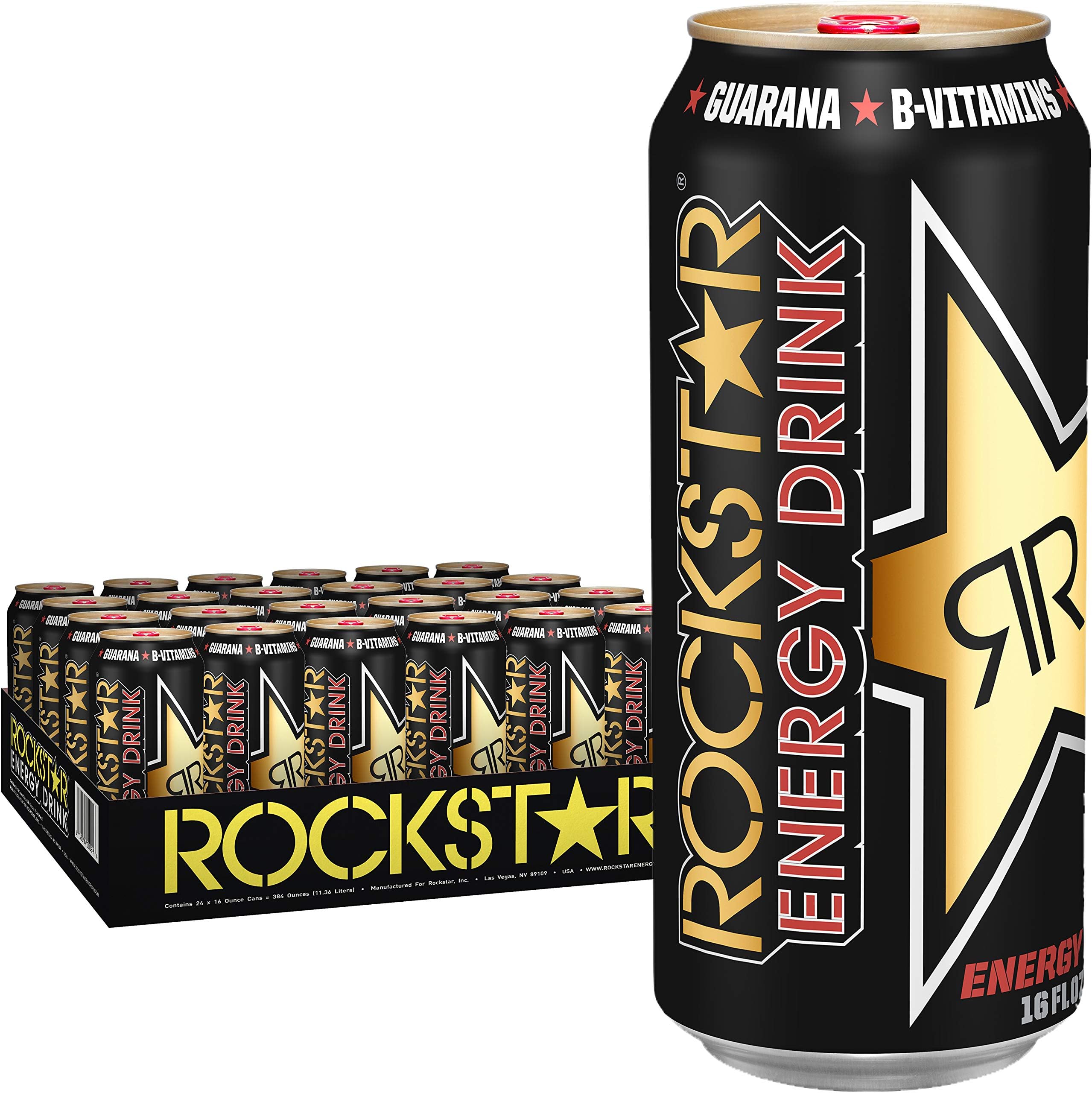 Rockstar Energy Drink, Original, 16oz Cans (24 Pack)