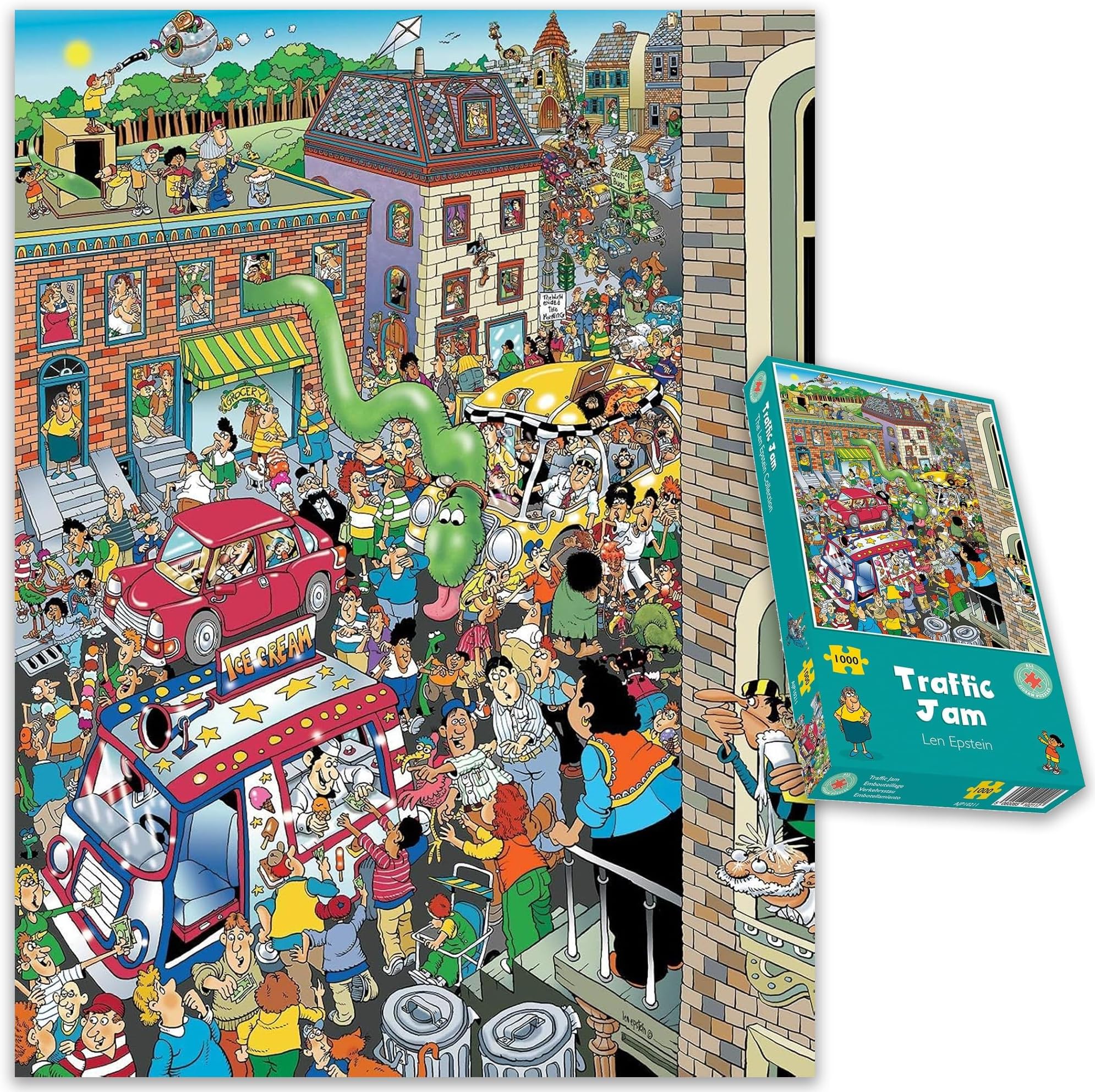 Traffic Jam - Len Epstein 1000 Piece Jigsaw Puzzle