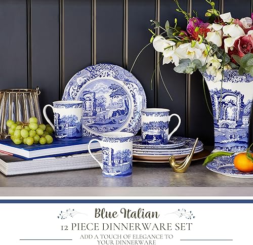 Miniatura 2 de Spode juego de vajilla de 12 piezas italianas color azul