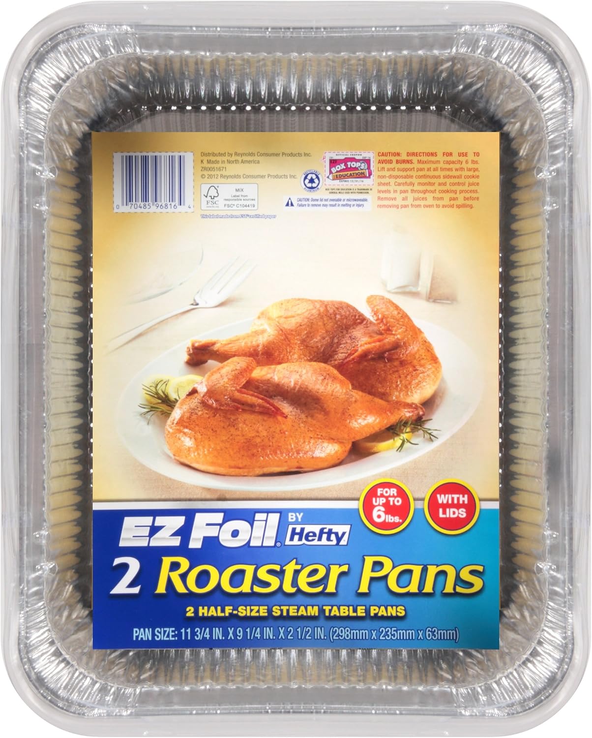 Hefty EZ Foil Roaster Pans 2 ct Home & Kitchen