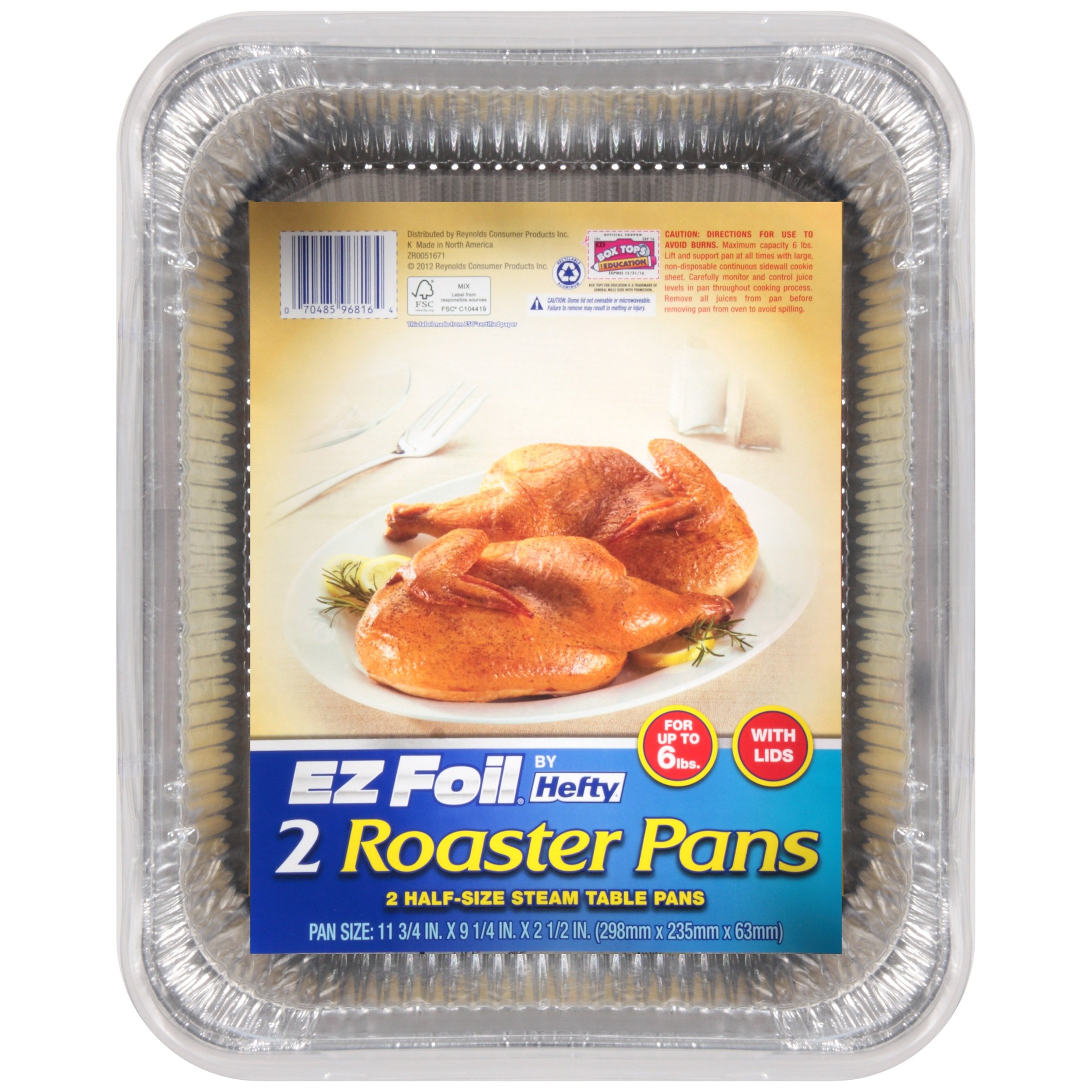 Amazon.com: Hefty EZ Foil Roaster Pans 2 ct: Home & Kitchen