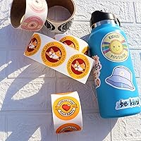 Vista 2 de Rollos de Pegatinas Personalizadas BOPP Brillo Premium, Pegatinas Personalizadas para Logo de Empresa, Más de 50 Etiquetas