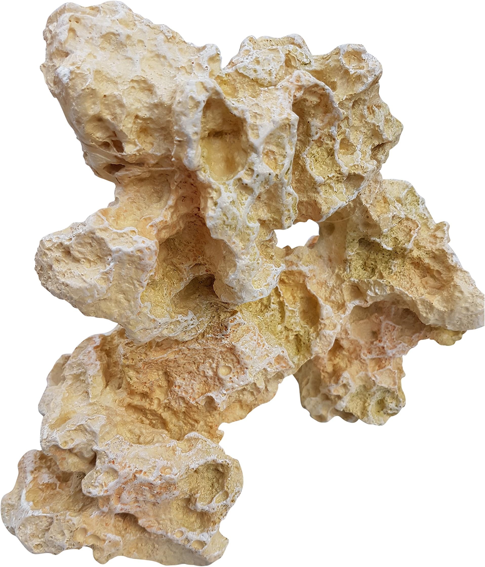 Large White Rock Artificial Aquarium Decor Great for Marine Or Malawi Aquaria