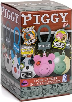 PIGGY - Mystery Box Character Light-Up Clips, Game Characters Blind Box, Includes DLC, Style May Vary, Collect All 10