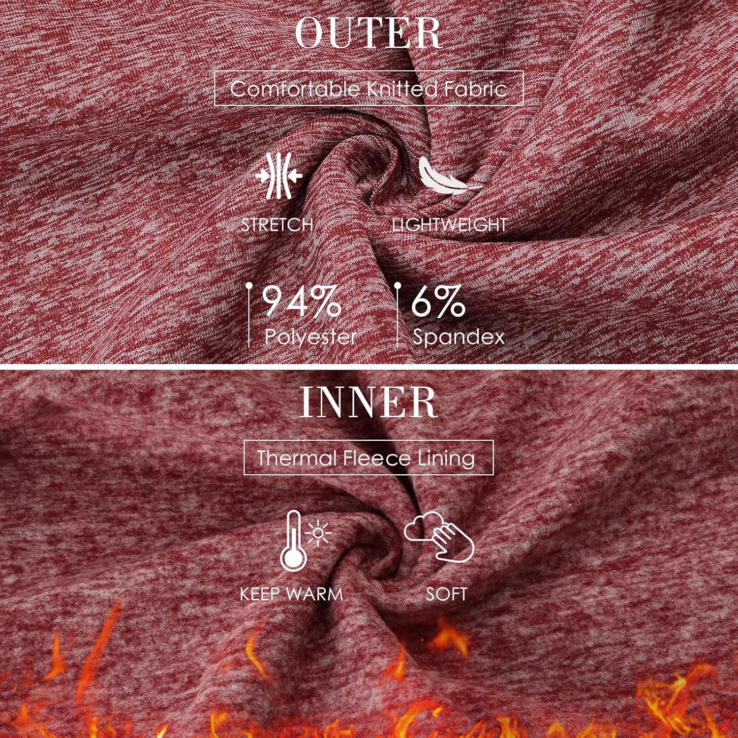 Kimmery Womens Half Zip Fleece Sweatshirt for Women Pullover Sweatshirts with Kangaroo Pocket Athletic Daily Outfits - Image 3