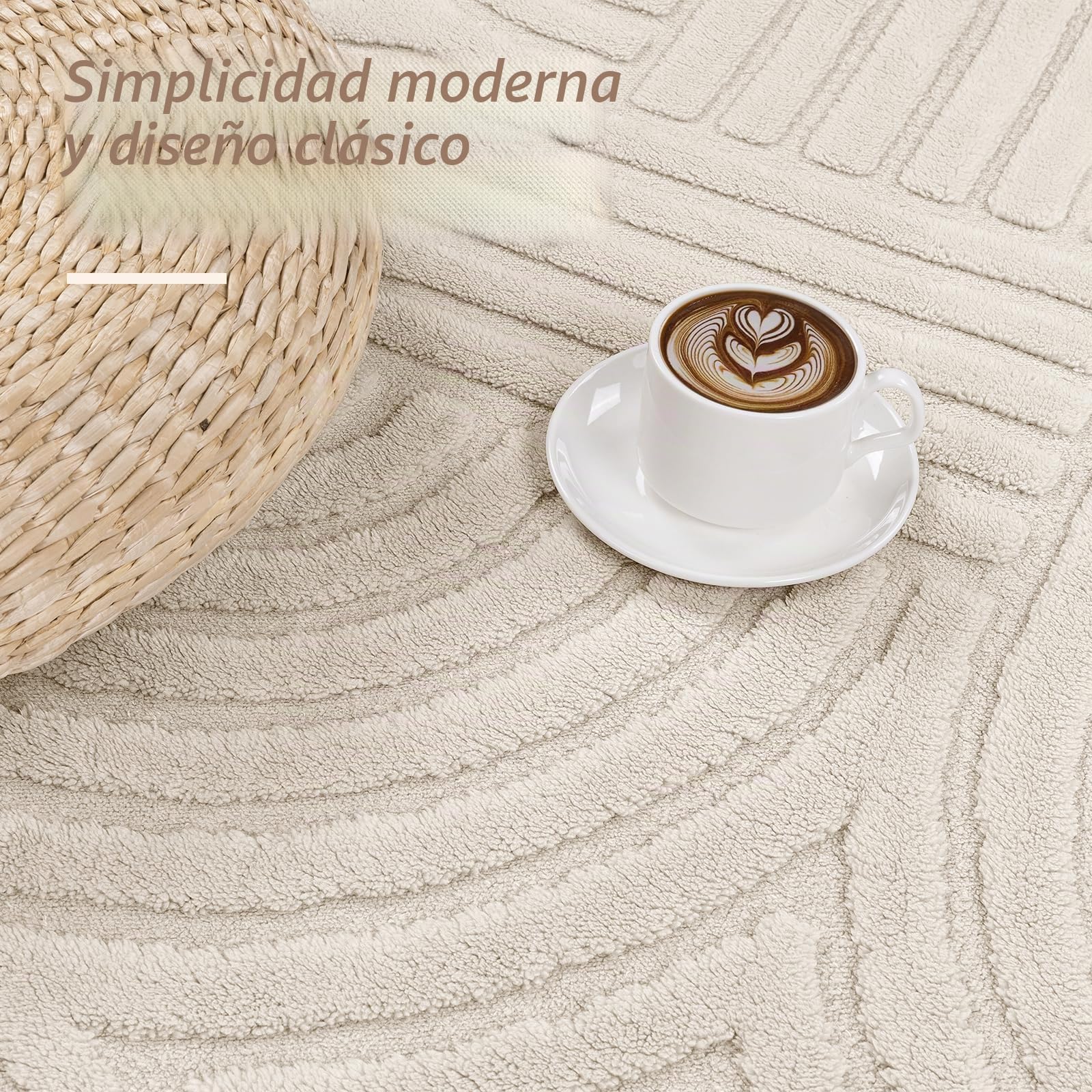 Enyhom Alfombra Salon Moderno 200 x 300 cm, Suave Alfombra Habitacion Geométrica Alfombra Dormitorio Lavable en Lavadora, Antideslizante Tapete Sala Grande Tapete Quarto para Salon, Habitacion