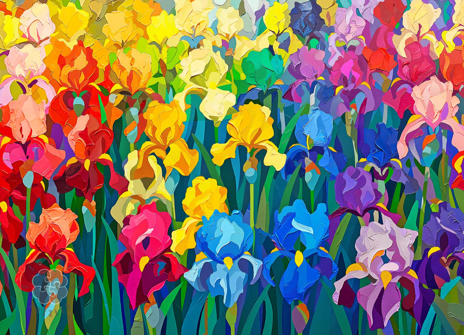 Lucky Puzzles - Rainbow of The Iris - 1000 Piece Jigsaw Puzzle for Adults | Unique and Challenging Puzzle | Perfect for Relaxation & Brain Teasers Artwork Puzzle — image 1