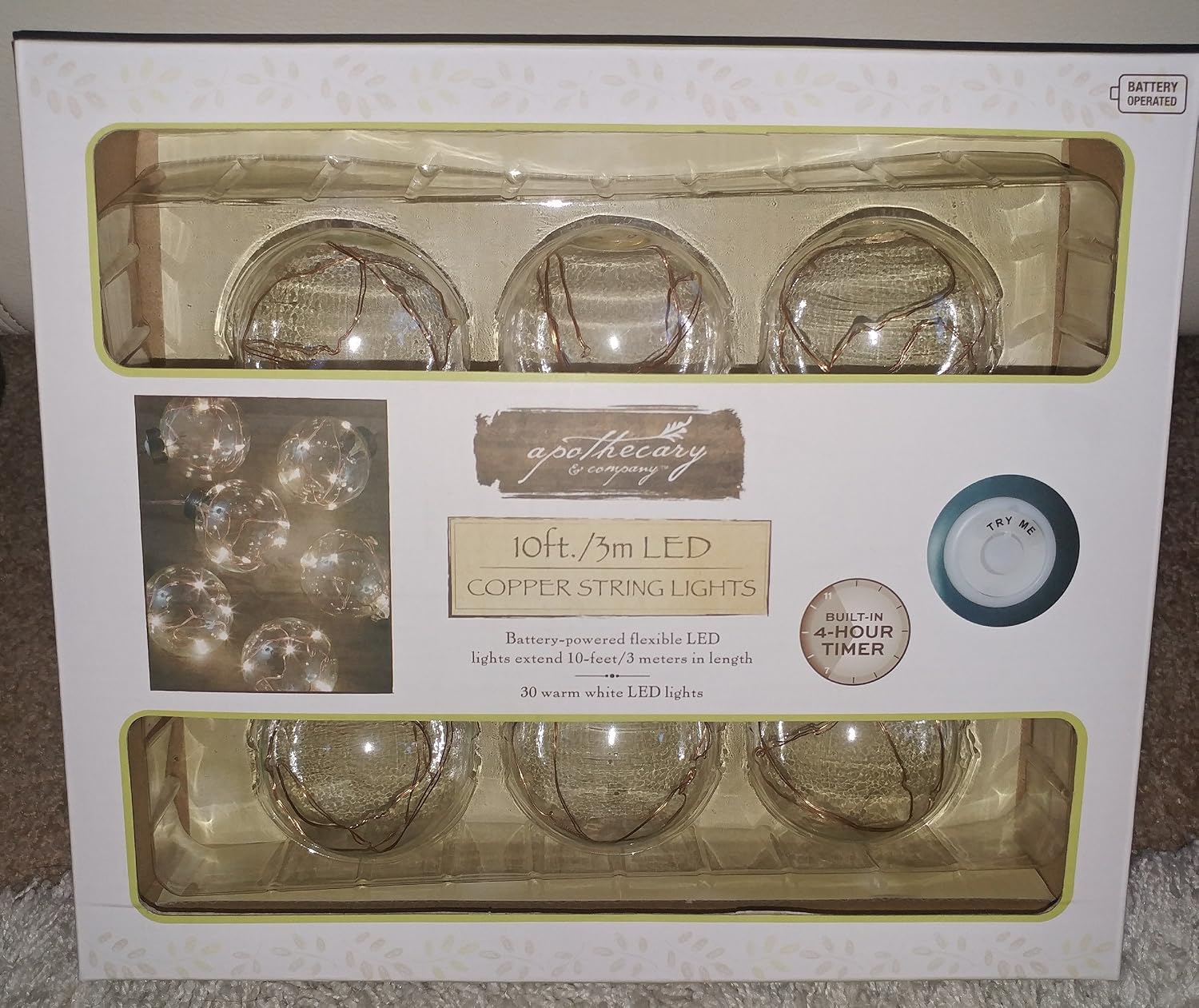 Apothecary Copper String LED Lights - Amazon.com