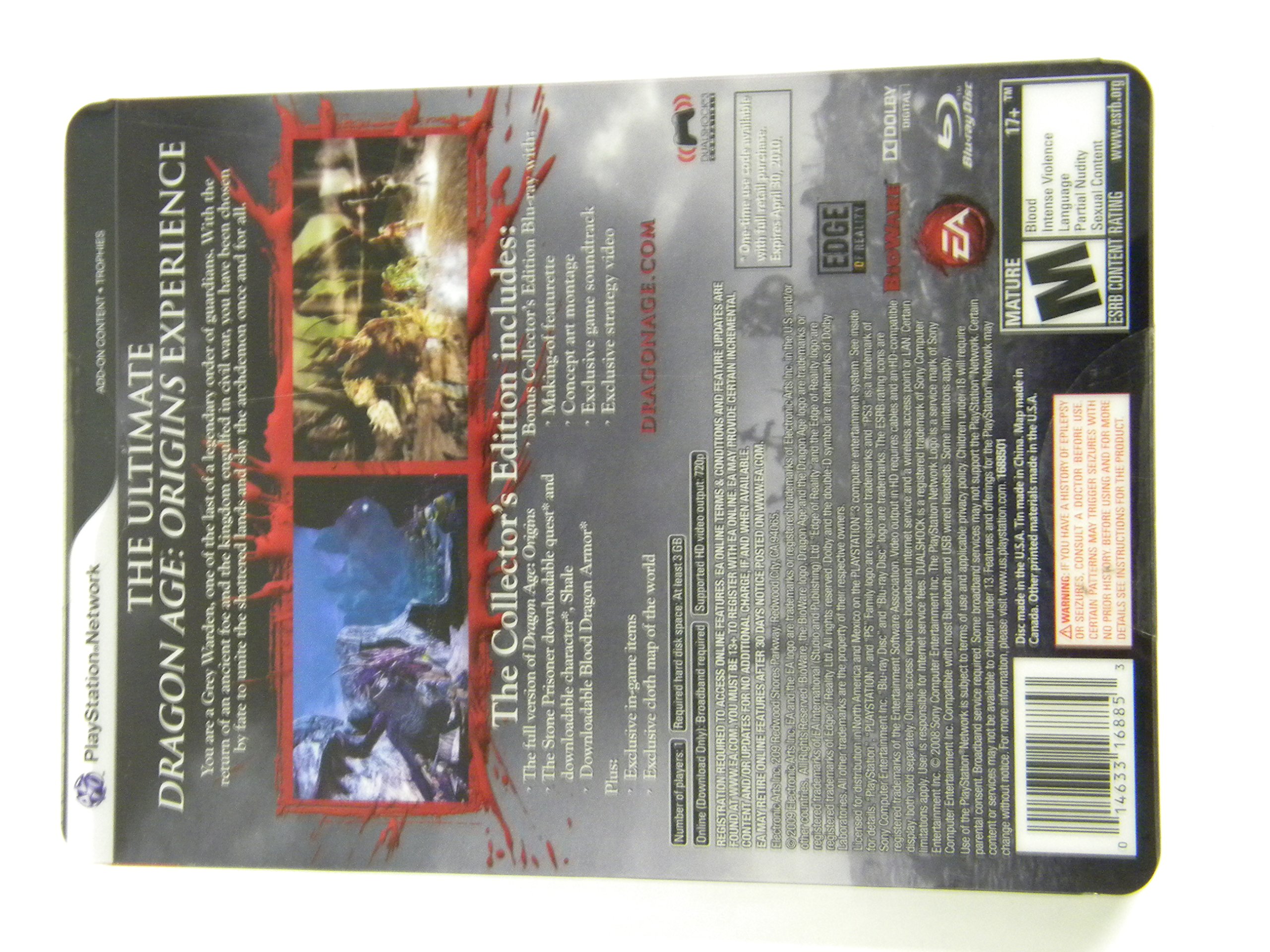 Amazon.com: Dragon Age: Origins Collector's Edition