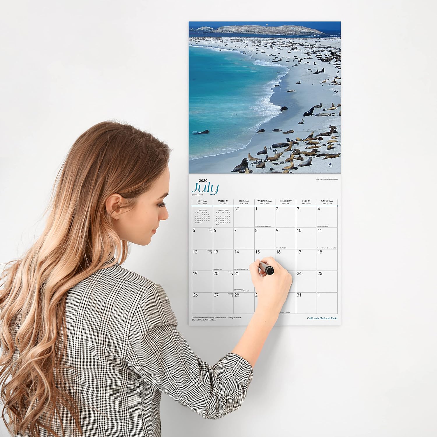 RED EMBER California National Parks 2022 Hangable Wall Calendar - 12" x 24" Opened - Thick & Sturdy Paper - Giftable - Discover California's Beauty : Office Products