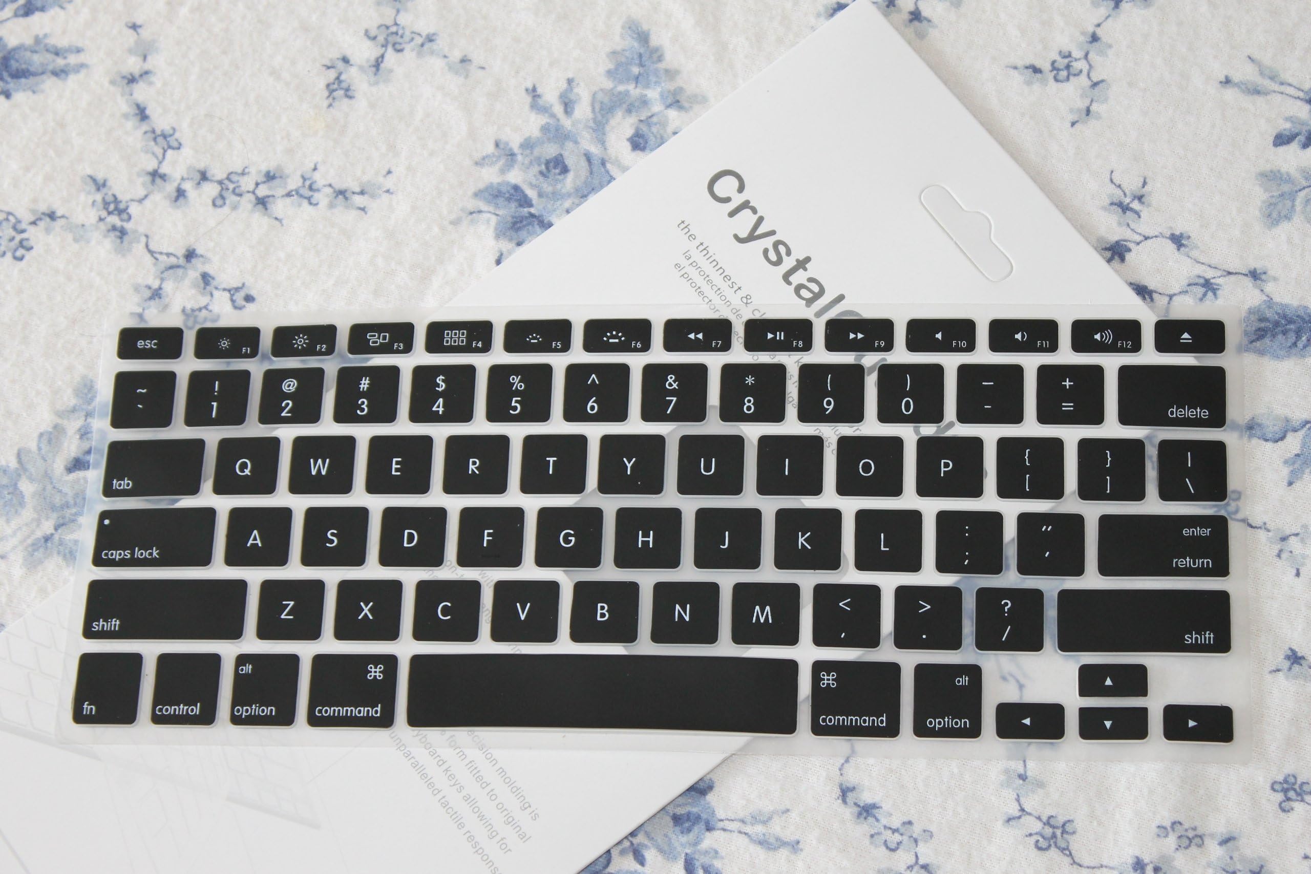 CrystalGuardMB Black TPU Keyboard Cover Skin for MacBook 13" 13.3" (1st Generation/A1181)