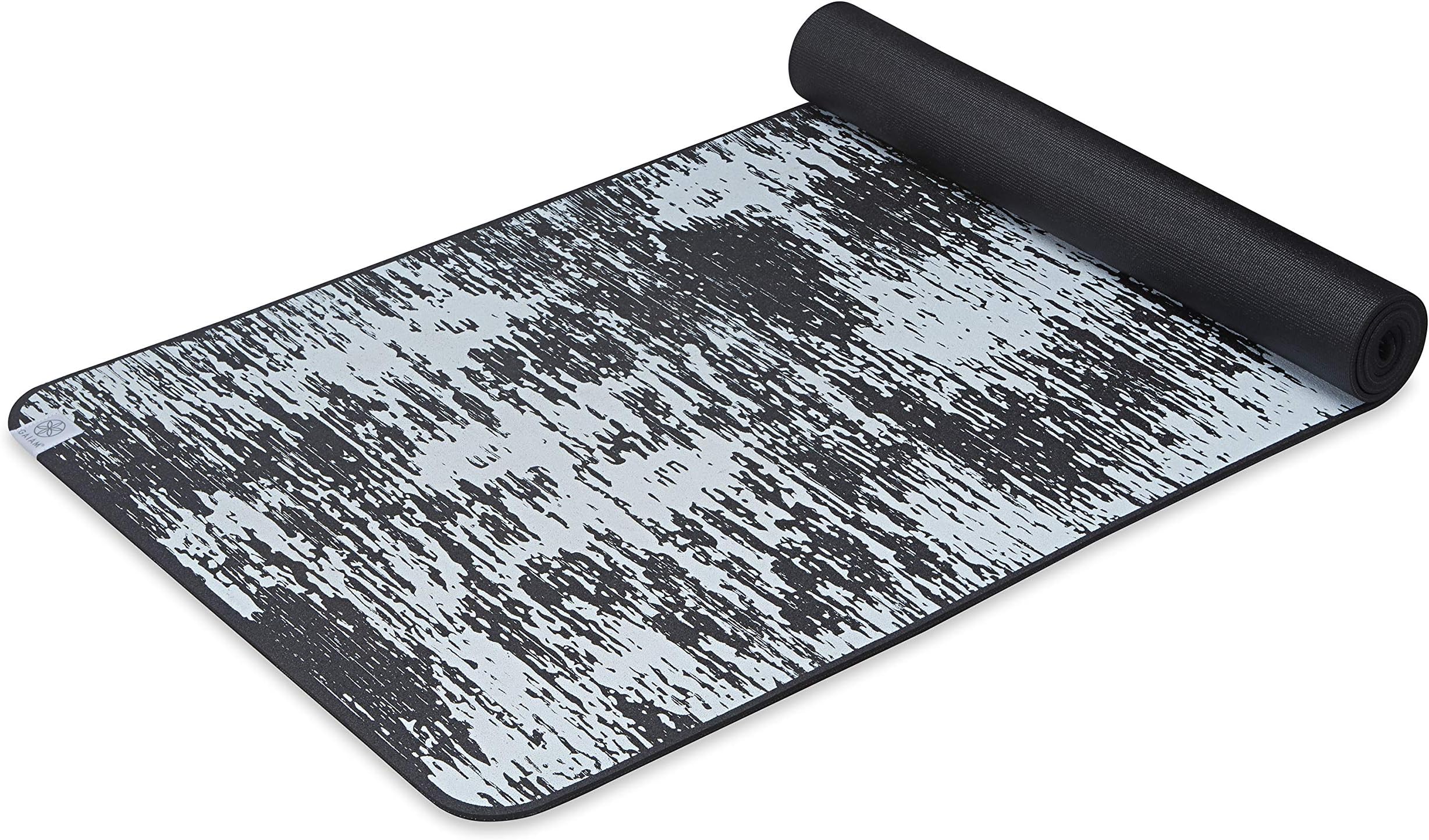 Gaiam Yoga Mat - Insta-Grip Extra Thick & Dense Textured Non Slip Exercise Mat for All Types of Yoga & Floor Workouts, 68" L x 24" W