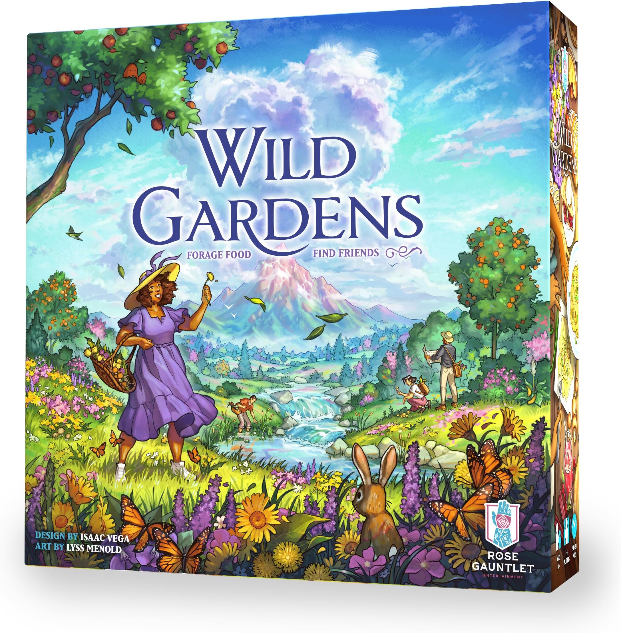 Rose Gauntlet: Wild Gardens - Cozy Family Board Game, Strategy Solo Foraging Game, Explore & Gather Ingredients to Cook, Ages 14+, 1-4 Players, 90 Min