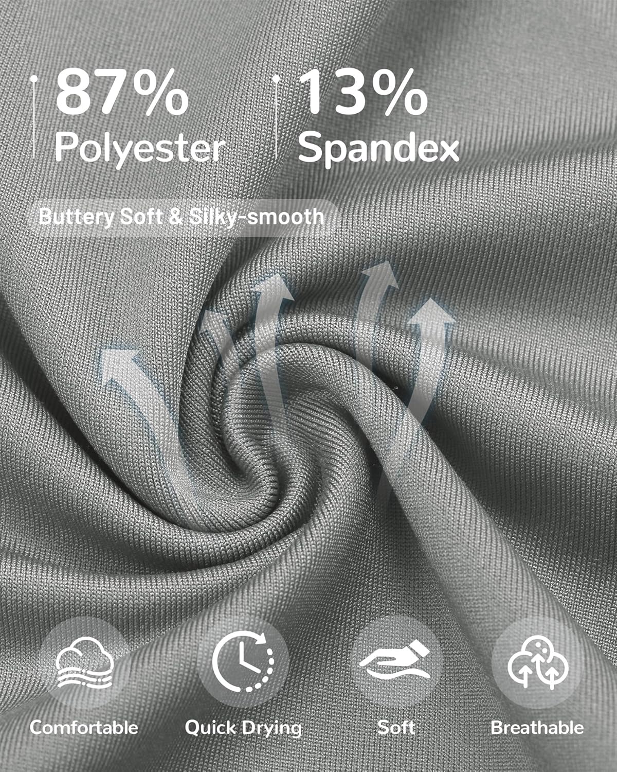 Moozava Women's Compression Shirt Short Sleeve Workout Tops Athletic T-Shirts Base Layer for Gym Running Yoga Sports - Image 3