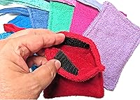 Vista 3 de ONE - Jabonera de tela de rizo, jabón, jabón en una cuerda, paño de jabón, paño removedor de maquillaje, reutilizable, agarre seguro, hecho a mano