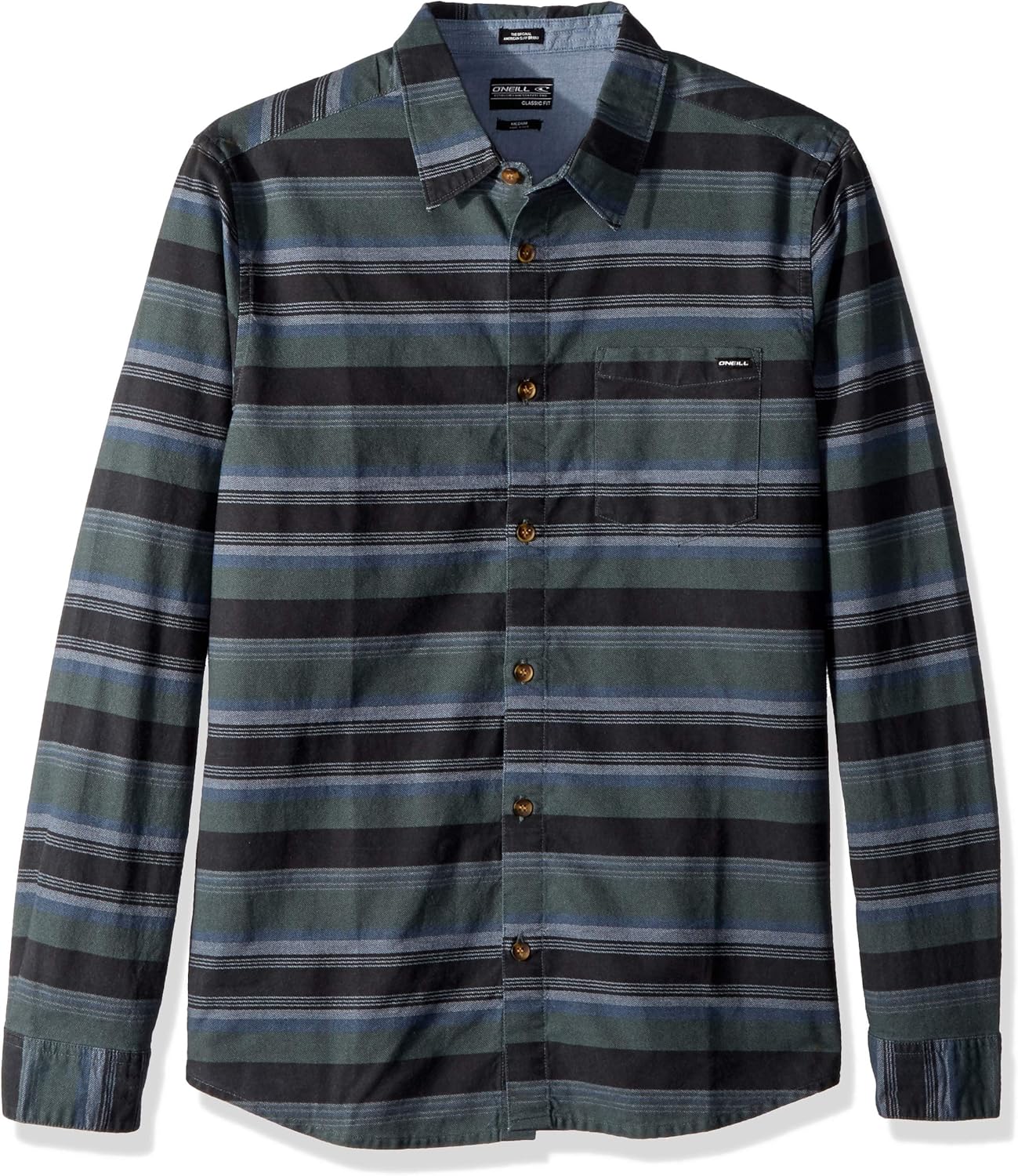 O'Neill Men's Barton Long Sleeve Woven Shirt