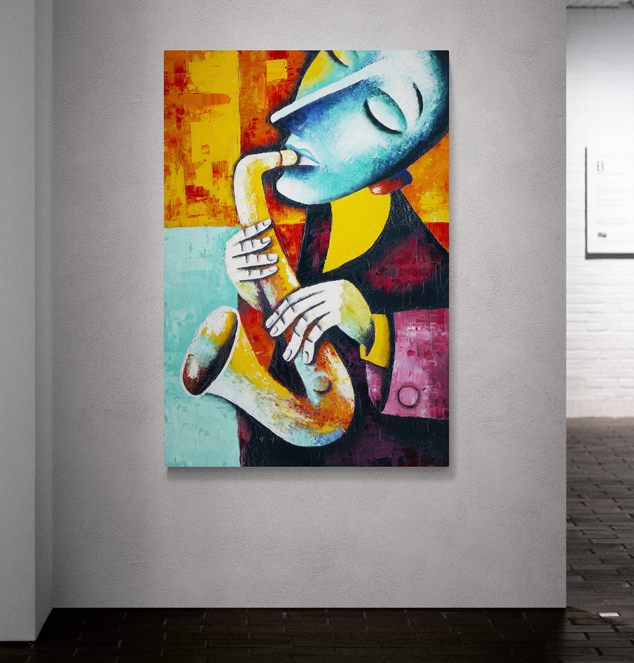 Atlantis Tablo B10815 Saksafoncu Kanvas Tablo, 50x75 cm