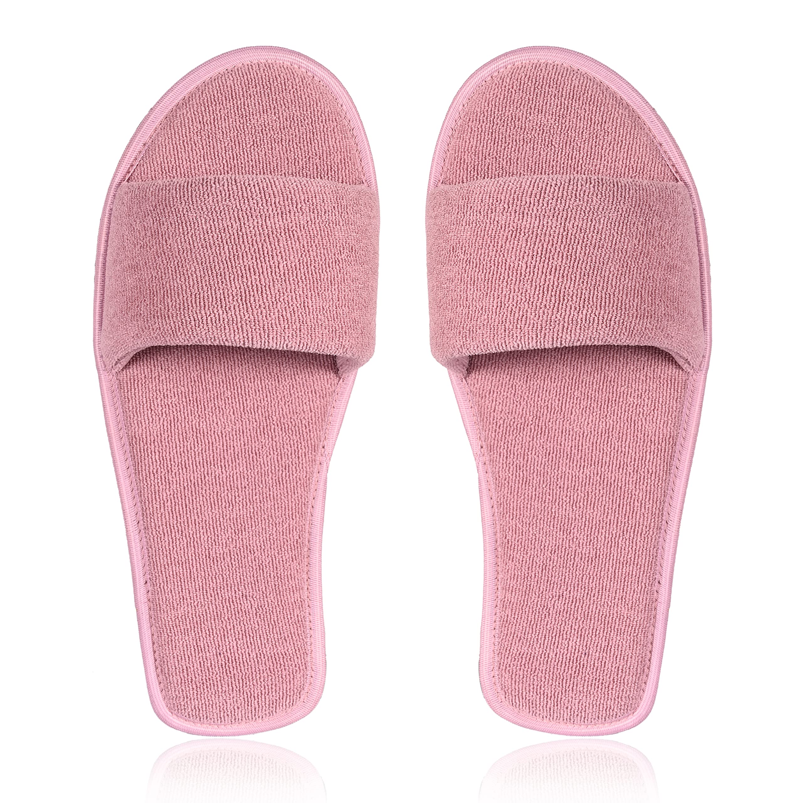 MIFUZI Indoor Home Slippers for Women Comfortable Lightweight Cozy Open Toe Flats Bedroom Carpet Room Cloth Slippers House Chappal Slides Dusty Pink 4 (B0BWDFX23J) Amazon Price History, Amazon Price Tracker