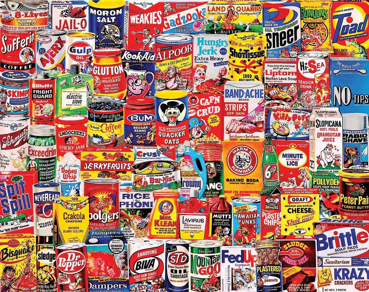 White Mountain Wacky Packages - 1000 Piece Jigsaw Puzzle