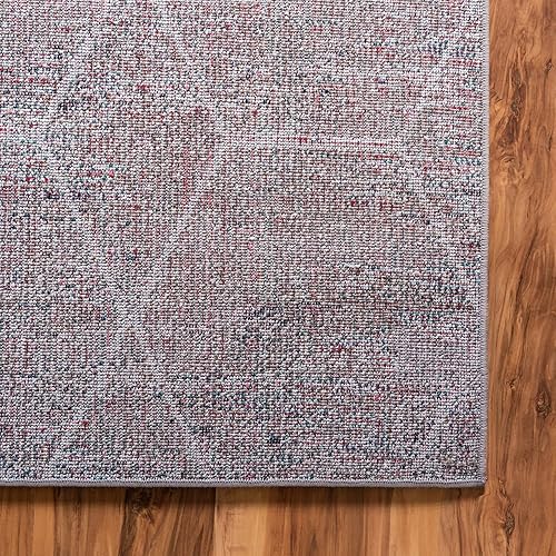 Miniatura 7 de Unique Loom - Alfombra de la colección Trellis Frieze, geométrica (4 x 6 pies, Multicolor Marfil)