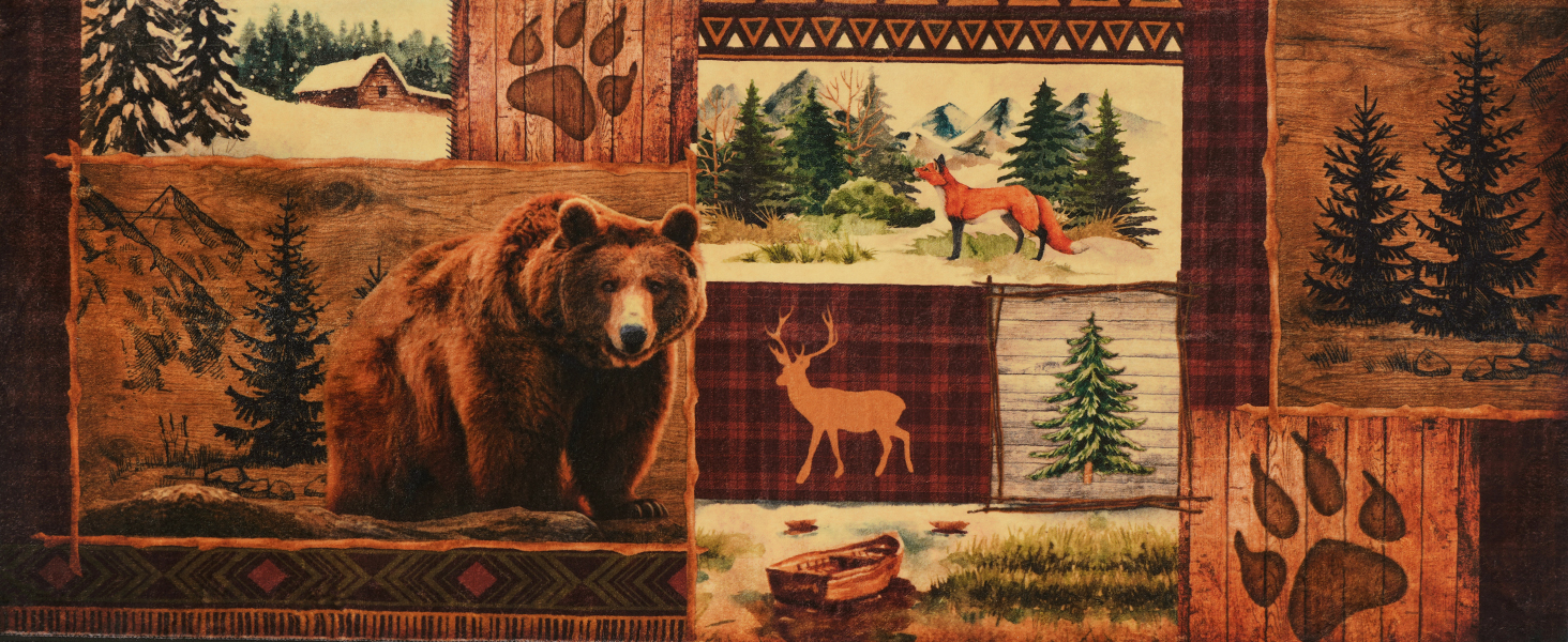 ASPMIZ Extra Large Rustic Area Rugs 8x10 Non-Slip Washable