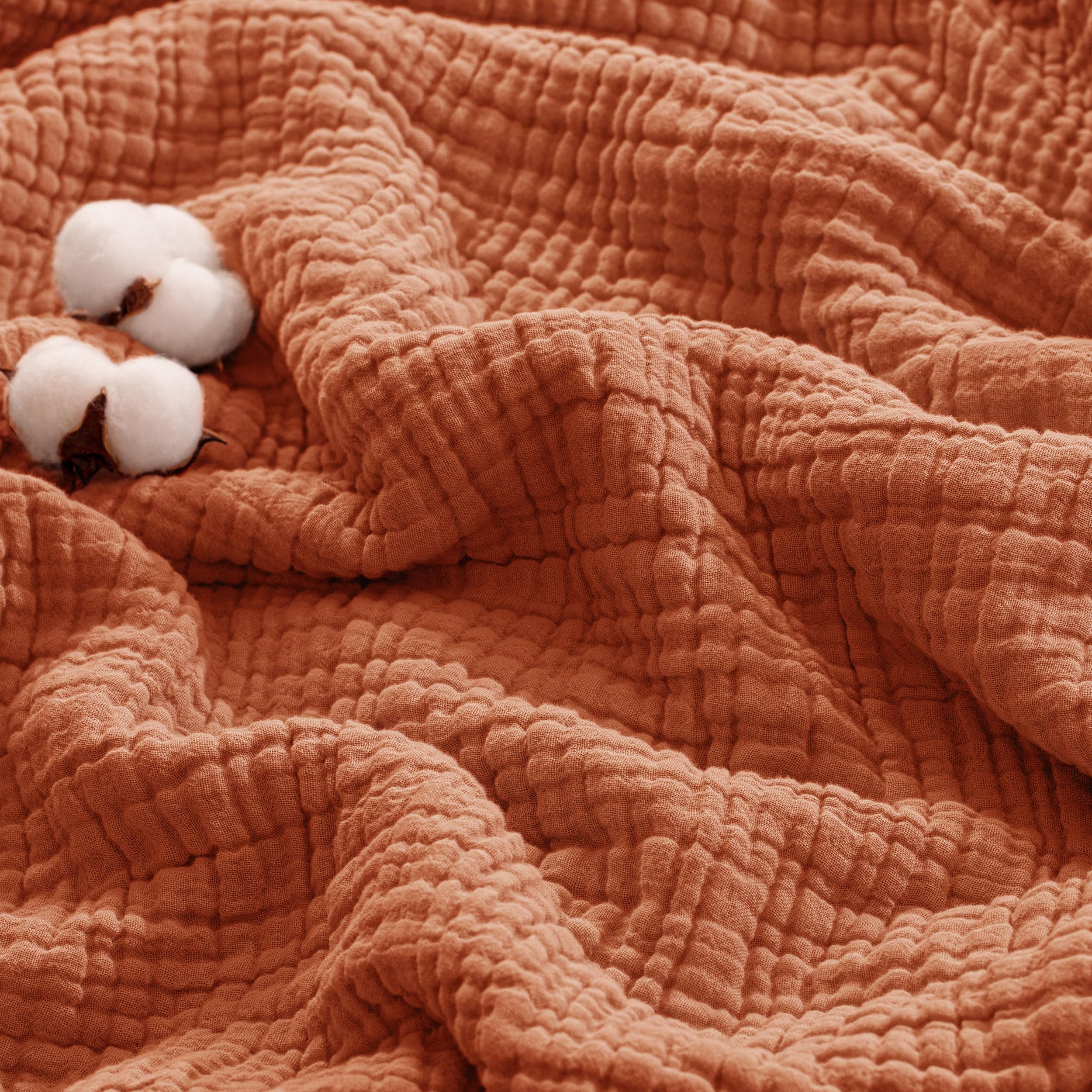 Exclusivo Mezcla 6-Layer 100% Cotton Queen Size Muslin Blanket, 230x230cm — image 1