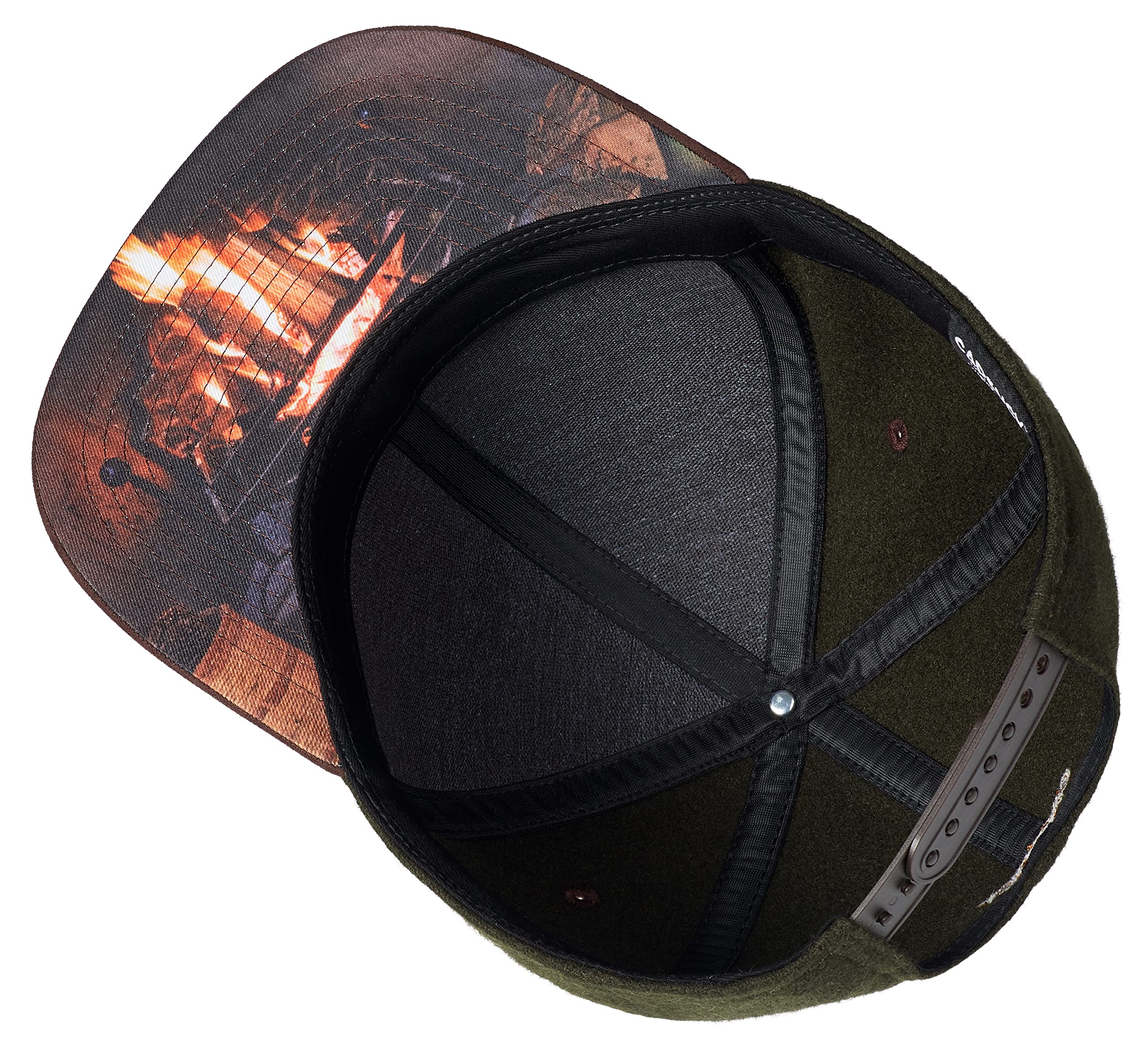 Cadency® Gorra con acogedor diseño invernal, unisex, talla ajustable, verde oscuro, Talla única