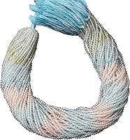 Vista 33 de Cuentas redondas sueltas al por mayor, hilo de cuentas de malaquita de 0.079 in, cuentas sueltas curativas de 12.5 pulgadas (AMB-5381)