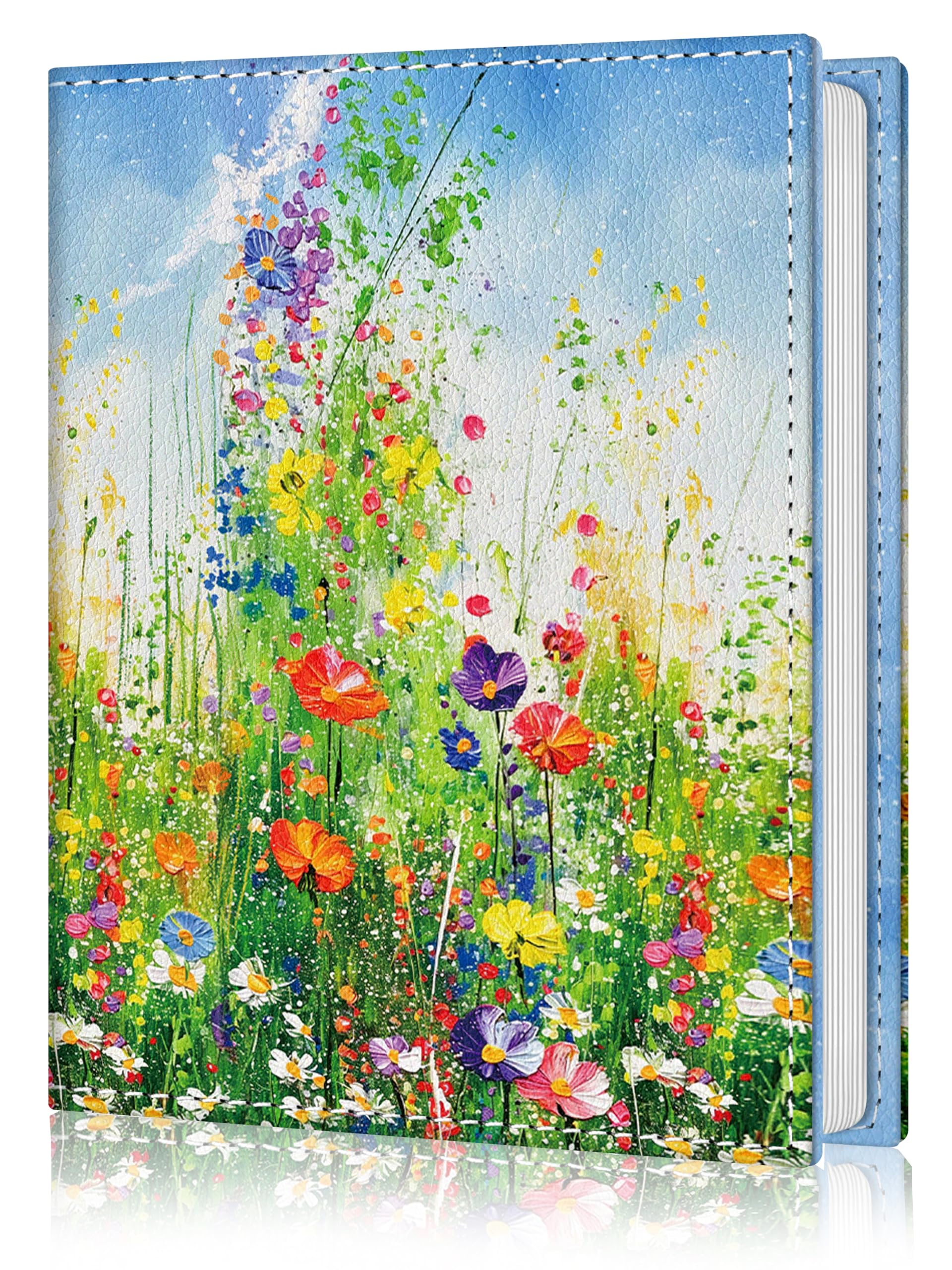 Photo Album 4x6, 56 Pockets Small Picture Book Green Lush Flower