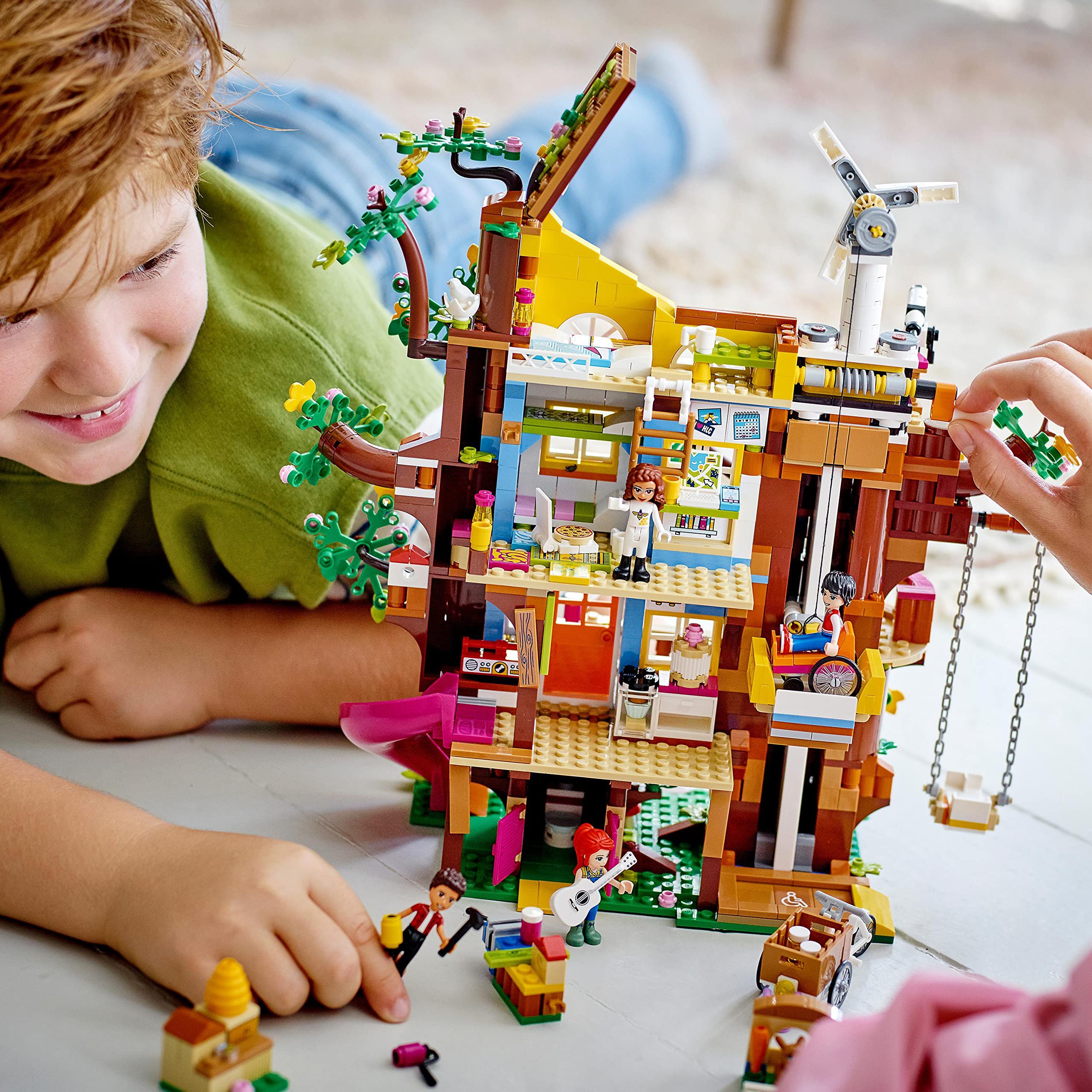 LEGO 41703 Friends Casa sull'Albero dell'Amicizia con Mini Bamboline di Mia e River, Giochi per Bambine e Bambini dagli 8 Anni in su