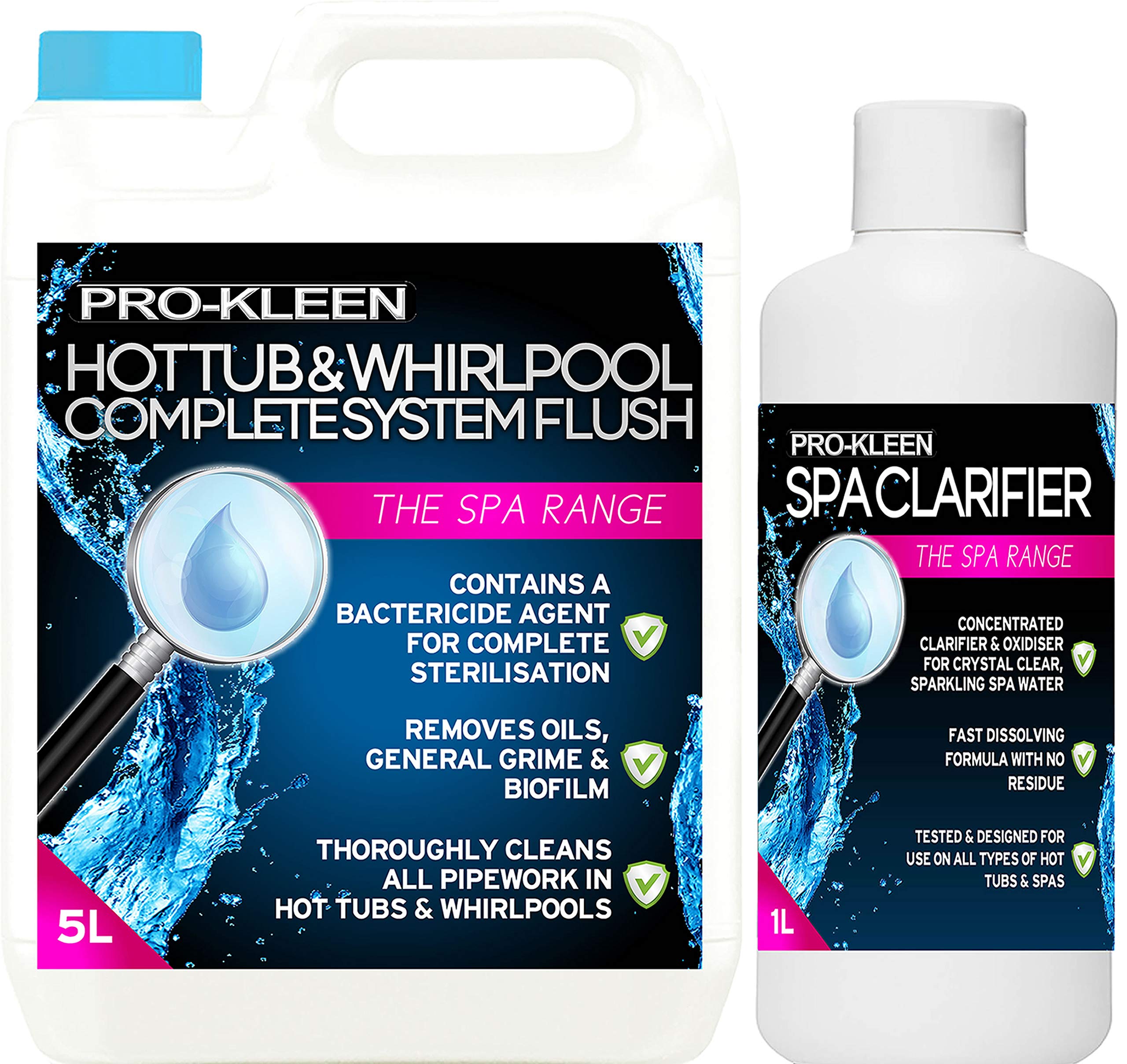 Buy ProKleen5 Litre Hot Tub & Whirlpool Complete System Flush with 1