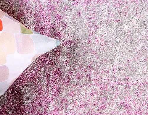 Miniatura 5 de Unique Loom Bromley Collection Vintage Traditional Medallion Border - Alfombra, Polipropileno, RosadoCrema