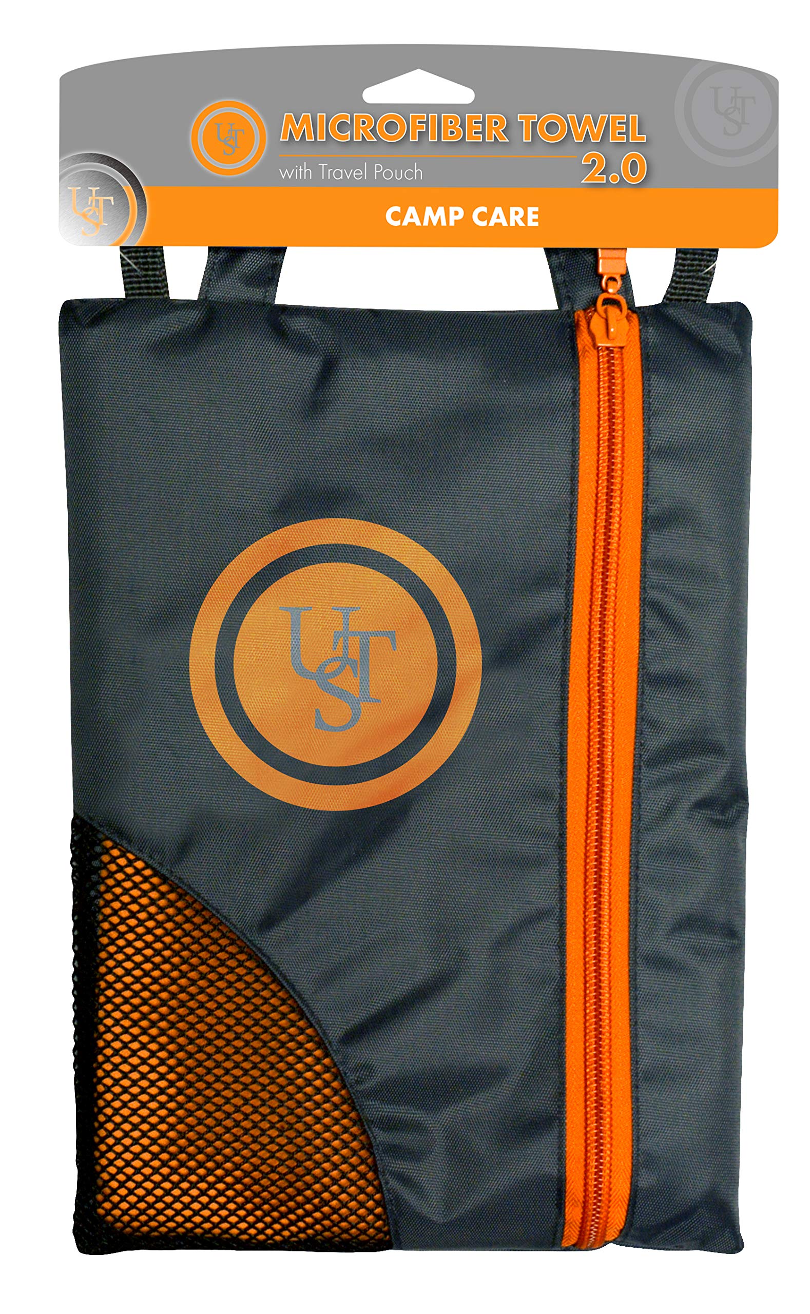 Serviette en microfibre 2.0 orange pour éviter l'humidité en voyage