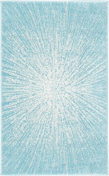 Safavieh Evoke Collection Abstract Burst Non-Shedding Living Room Bedroom Dining Home Office Area Rug