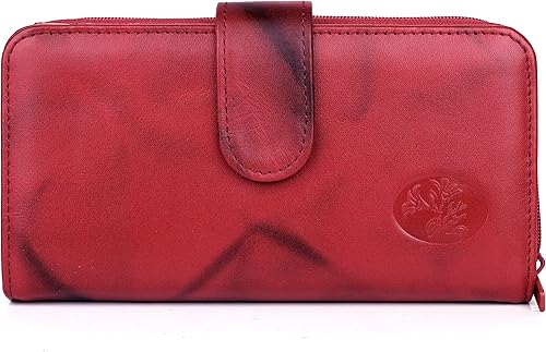 Julia Buxton Heiress - Cartera para chequera, color rojo