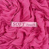 Vista 322 de Showgeous 10 Pack Baby Pink Cheesecloth Table Runner 10FT Long Semi-Sheer Gauze Table Runner Boho or Rustic Wedding Decor for Wedding Decor Arch