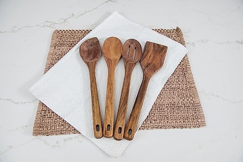 Miniatura 3 de Lipper International Herramientas de cocina de madera de acacia, juego de 4