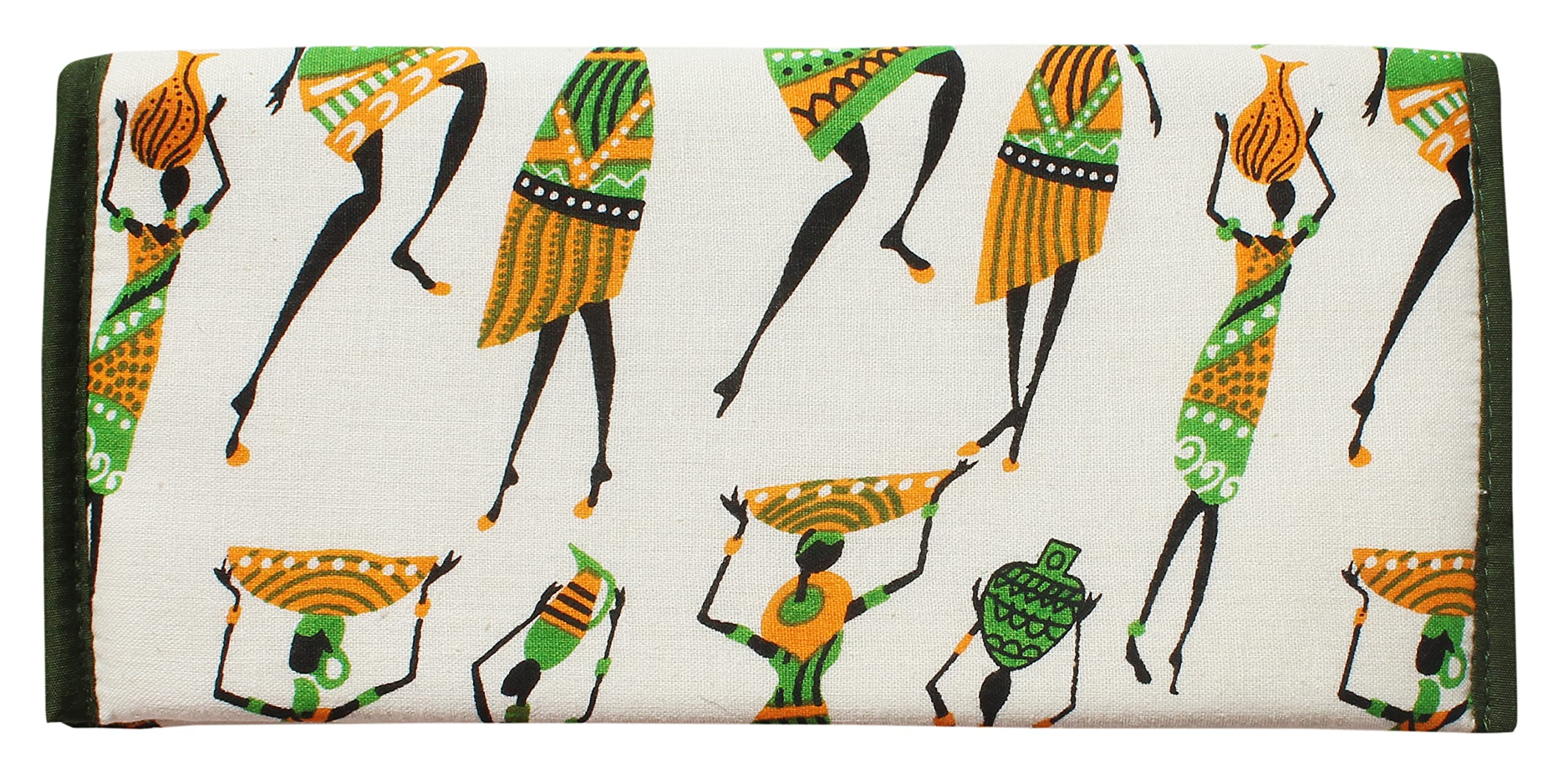 mandhania Cotton Women Purse(Green)-picture-2